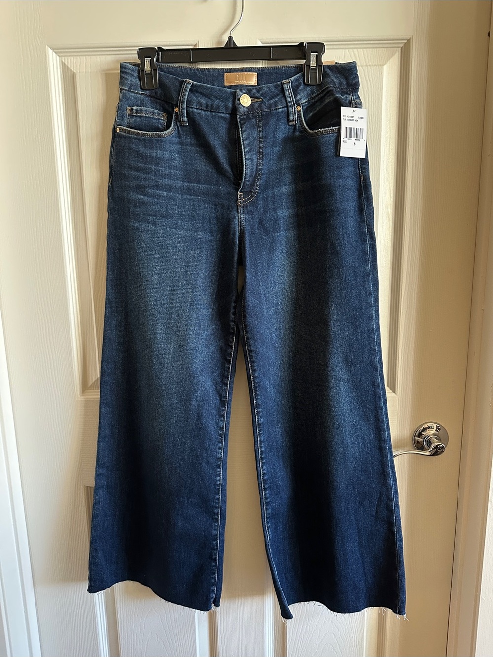 KUT from the Kloth Meg High Rise Wide Leg in Exhibited Wash